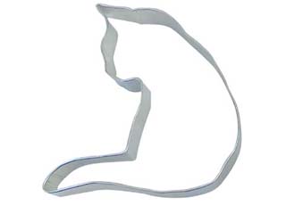 Cat Curled cookie cutter