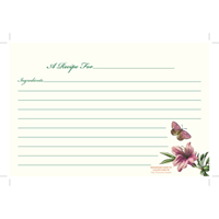 Botanic Garden Recipe Cards
